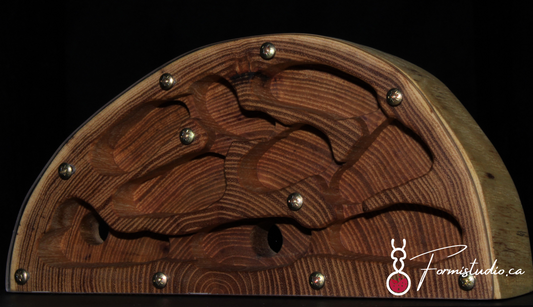 AV Large Semicircle Wood Nest 15-18 x 3 x 9-9.5cm (LxWxH)