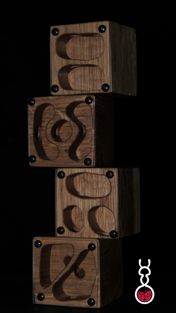 AV-Wooden Cubes 5x5x4-5cm (LxWxH)